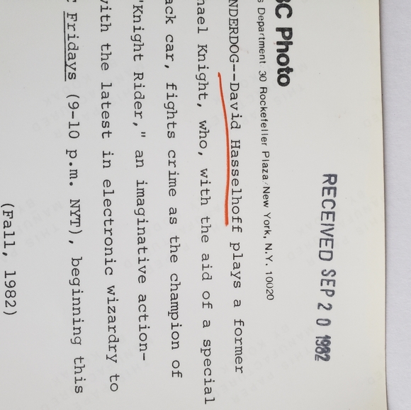 1982 Knight Rider Premier Press Photo - Picture 4 of 4